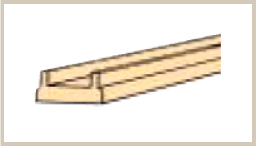 1/4 Hand Rail (Stair and Porch Railing  - Bottom Rail)