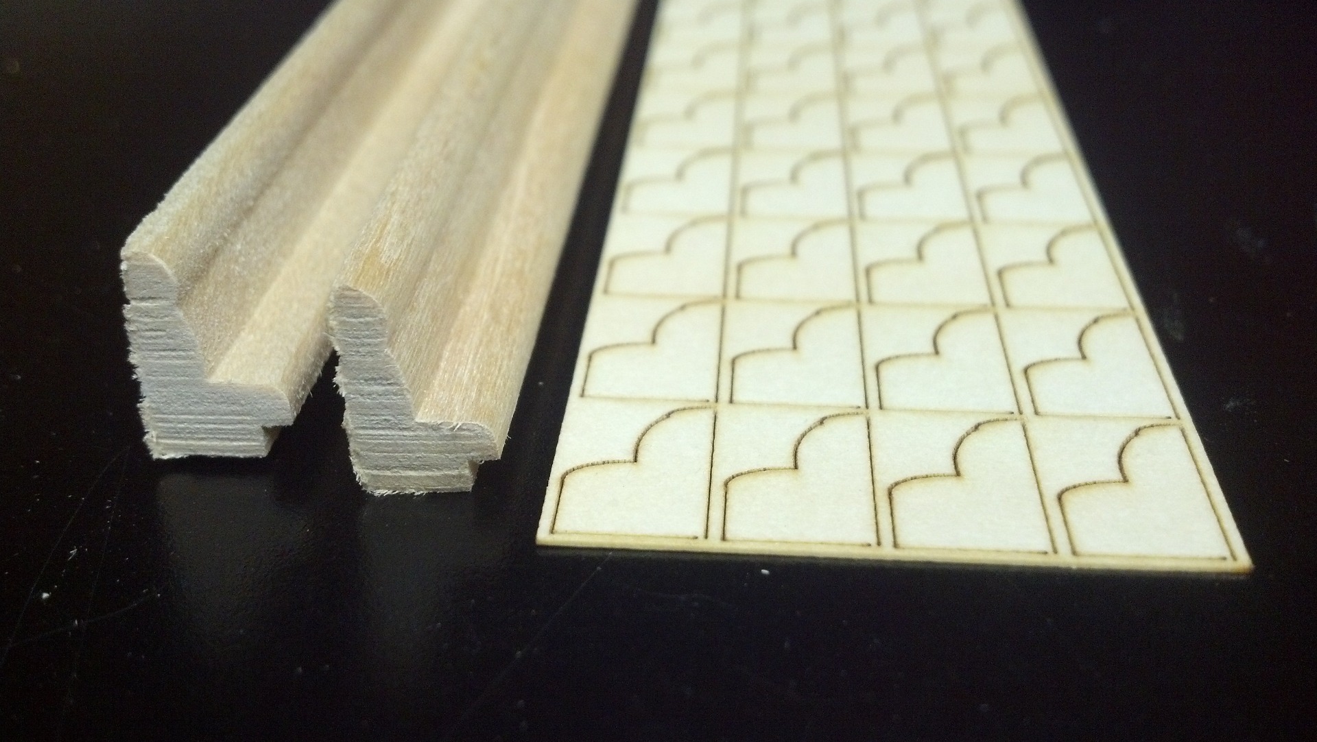 Northeastern Scale Lumber Co. HO Scale Bench seats