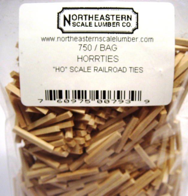 Northeastern Scale Lumber Co. HO SCALE RR TIES 750/BAG